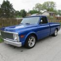 MUST SEE 1970 CHEVY FACTORY C10 SHORT BED IN SAPPHIRE BLUE 350 CRATE 700R4 AUTO!