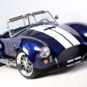 NEW 1965 BACKDRAFT ROADSTER 427 Ford 480HP T5 BLUE with WHITE STRIPES CAR