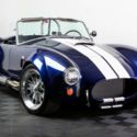 NEW 1965 BACKDRAFT ROADSTER REPLICA 427 Ford 480HP T5 INDIGO BLUE WHITE STRIPES