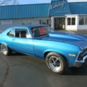NICE 1971 CHEVY NOVA SS396 4 SPEED CLONE MULSANNE BLUE BLACK BUCKET SEATS SOLID