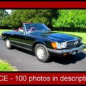 NICE 1985 Mercedes 380SL - 2 Tops - Black - Burgundy leather ......... Very NICE