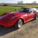 Nice red 1977 chevy corvette with  luggage rack and side pipes, trades...