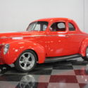 NICELY RESTORED STEEL BODY 40 FORD, L98 FUEL INJECTED MOTOR, SEERING RED PAINT