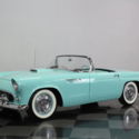 NICELY RESTORED, THUNDERBIRD BLUE, NICE WHITE SOFT TOP, GREAT EARLY T-BIRD!