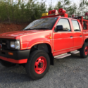Nissan Datsun pickup JDM RHD right hand drive 4 door 4wd 4x4 fire truck 1988