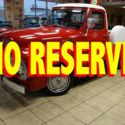 NO RESERVE 1955 FORD F-100 RED & WHITE F100 F1 53 54 55 56 OAK BED SHOW or DRIVE
