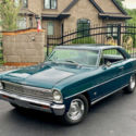 NO RESERVE 1966 CHEVROLET NOVA CUSTOM 383 STROKER TROPIC TURQUOISE HARDTOP