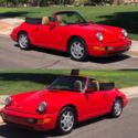 NO RESERVE 1991 PORSCHE 911 CABRIOLET CARRERA 4  5 SPEED 99K ORG MILES