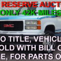 NO RESERVE 4X4 NO TITLE FOR PARTS ONLY PLEASE SEE YOUTUBE VIDEO LIKE CHEVY