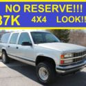 NO RESERVE 87K 1994 GMC SUBRUBAN 1500 MUST SEE 4X4 5.7L V8 CARFAX IN DESCRIPTION
