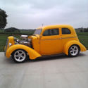 Not Ford-1935 Plymouth Custom Slant Back Coupe, Hot Rod, Street Rod
