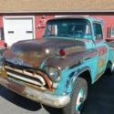 OLD 1957 CHEVROLET TRUCK NAPCO 4WD ORIGINAL PAINT  MILES SURVIVOR  BARN FIND