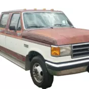 ONE OWNER 1989 FORD F350 460 AUTO CREWCAB DUALLY CONVERSION HAULER