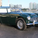 ONLY 58K ACTUAL MILES BRITISH RACING GREEN OVER BLACK LEATHER SOFT TOP & TONNEAU