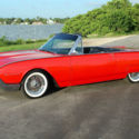 ONLY 63K MILES RED OVER BLACK & WHITE LEATHER DAYTON WIRE WHEELS ICE COLD A/C