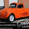 Orange 1975 Volkswagen Super Beetle Custom, Body Kit, Air-Cooled 1641cc  4 Speed