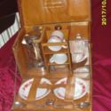 Original leather cased picnic tea-set for 2 persons, 1915