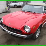 (OSA) 1982 Fiat Spider 2000 Convertible 2.0 L 4 Cylinder NO RESERVE