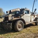 Patina Standard Oil 1948 Dodge Power Wagon wrecker braden winch rear PTO project