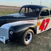 Plymouth coupe race car running and driving ready for track