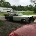 Plymouth Valiant 1965 used drag race car body
