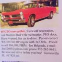 Pontiac GTO 1965 Convertible Hurst 4-speed