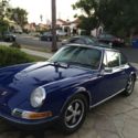 porsche 911T   1973 coupe  Rare color Dalmatian Blue
