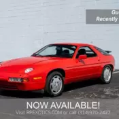 Porsche 928 Red with 89671 Miles, for sale!