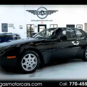 Porsche 944 Black with 8524 Miles, for sale!