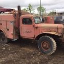 RARE 1957 Dodge Power Wagon Service Utility Truck Winch & BOOM