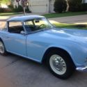 Rare 1964 Triumph TR4 light blue, 2100 cc with Surrey top