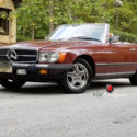 Rare 1984 Mercedes Benz 380 SL Orient Red Palomino, records New seats and 2 tops