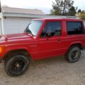 RARE 1988 Mitsubishi Montero / DodgeRaider 2 Door 4x4 Manual Transmission (Red)