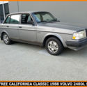 RARE 1988 VOLVO 240 DL SEDAN. RUST-FREE CALIFORNIA CLASSIC ONLY 113,000 MILES!