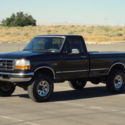 RARE 1994 Ford F250 XLT Turbo Diesel 4x4, Factory Raven Black, Single Cab