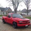 Rare 427 engine--1990 1/2 Ton Chevy Silverado Cherry Red Step Side Pickup Truck