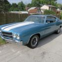 RARE ASTRO BLUE 1970 CHEVELLE L78 375HP SS396 4 SPEED WITH BUILD SHEET 1 OF 2144