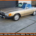 RARE COLLECTIBLE 1983 MERCEDES BENZ 380SL ROADSTER! TWO TOPS 152,200 MILES!