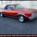 RARE COLLECTIBLE CLASSIC 1986 CHEVROLET EL CAMINO! 305 V8 ENGINE. LOW RESERVE!