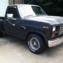rare Flareside 81 Ford Custom F100 pickup truck with custom rebuilt engine