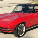 RARE L76 Numbers Matching 1965 Corvette Stingray Convertible Rally Red  UU Code