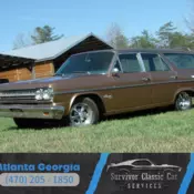 Rare Wagon, seat 6 comfortably! Cragar SS wheels, very solid and straight! Clean