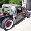 rat rod fun car,always draws a crowd