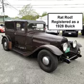 Rat Rod!  Registered As a 1928 Buick Sedan/Coupe/Roadster