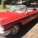 Red 1963 Ford Galaxie 500 Convertible