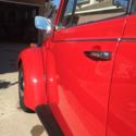 Red 1973 Convertable Volkswagen Beetle