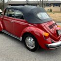 Red 1975 Volkswagen Beetle 4 Speed Manual