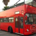 Red 1980 MAN Double Decker Bus