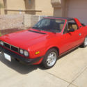 Red 1982 Lancia Beta Zagato Spyder