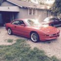 Red 1992 BMW E31 850i V12 6 speed manual